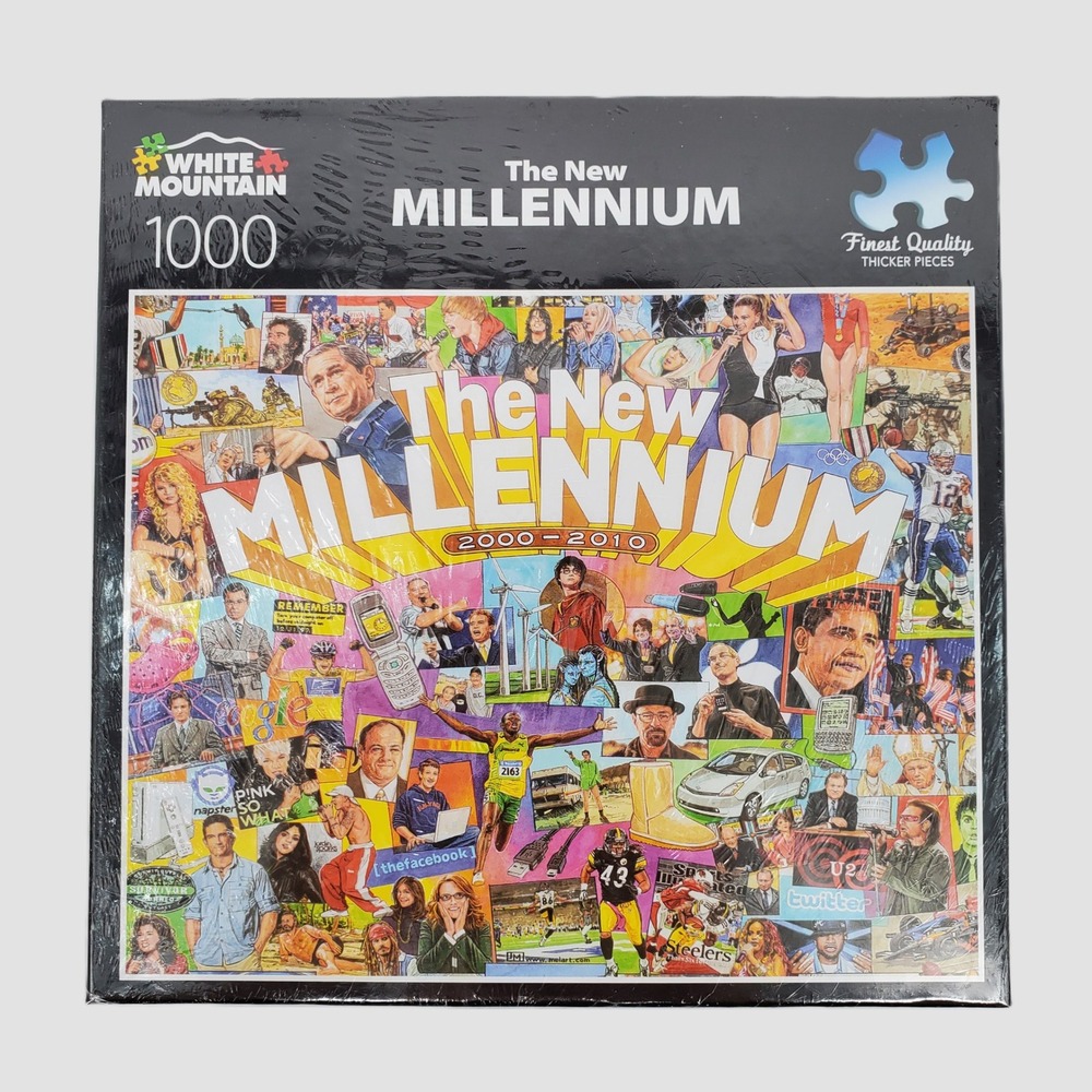 White Mountain‎ The New Millennium 2000-2010 1000 Piece Jigsaw Puzzle 1404T New